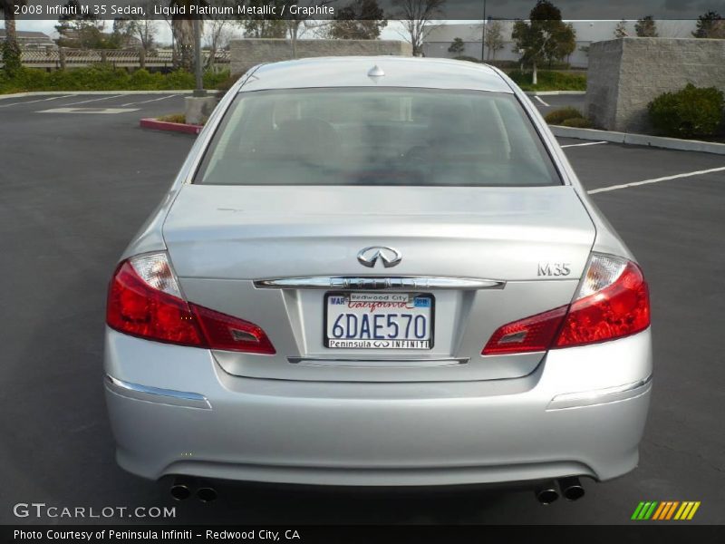 Liquid Platinum Metallic / Graphite 2008 Infiniti M 35 Sedan
