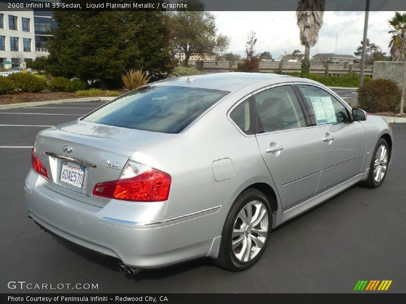Liquid Platinum Metallic / Graphite 2008 Infiniti M 35 Sedan