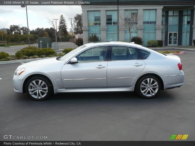 Liquid Platinum Metallic / Graphite 2008 Infiniti M 35 Sedan