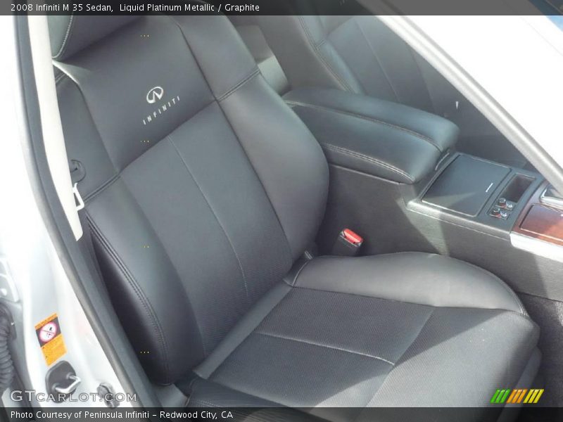 Liquid Platinum Metallic / Graphite 2008 Infiniti M 35 Sedan