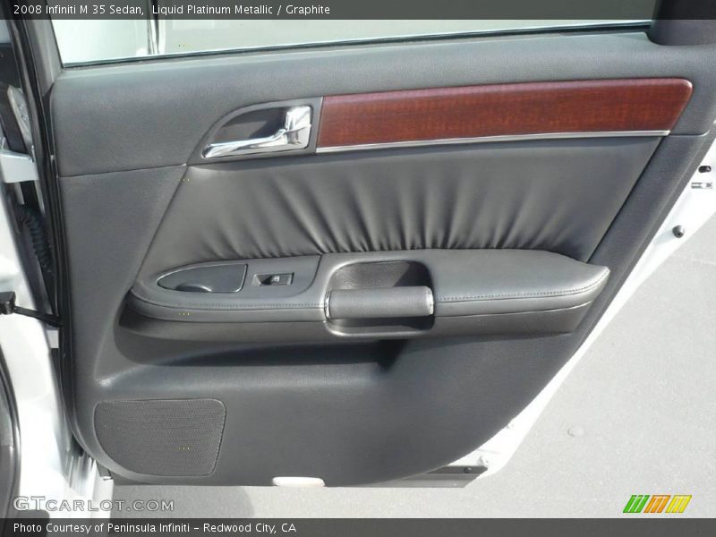 Liquid Platinum Metallic / Graphite 2008 Infiniti M 35 Sedan