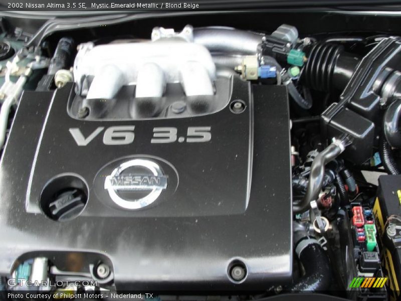 Mystic Emerald Metallic / Blond Beige 2002 Nissan Altima 3.5 SE