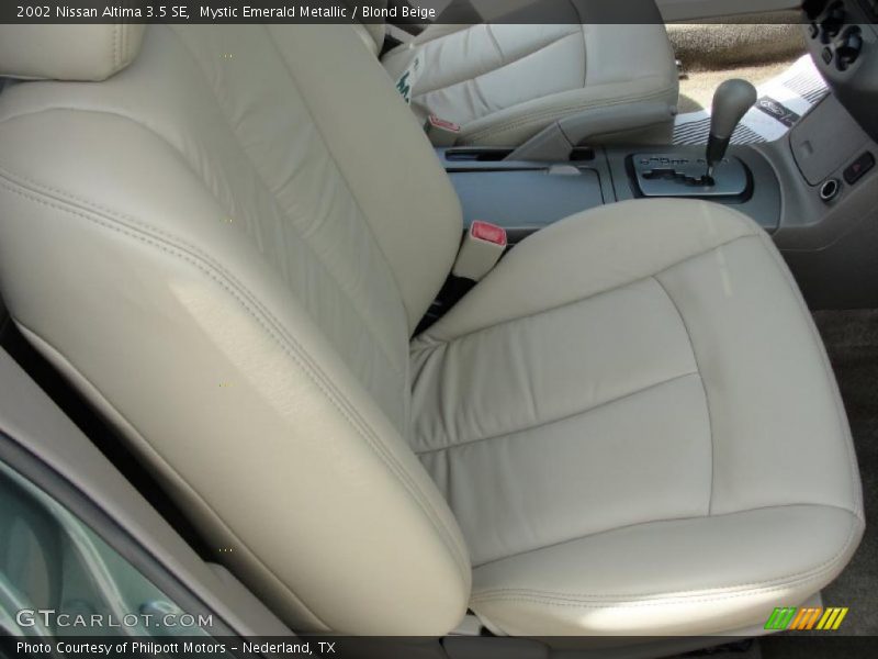 Mystic Emerald Metallic / Blond Beige 2002 Nissan Altima 3.5 SE