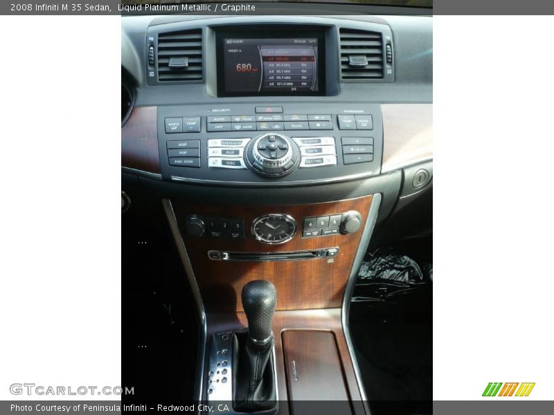 Liquid Platinum Metallic / Graphite 2008 Infiniti M 35 Sedan