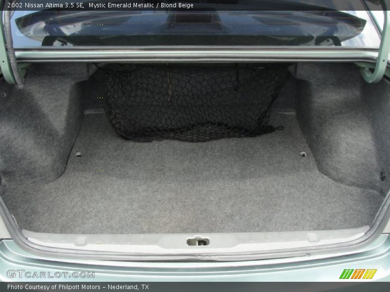 Mystic Emerald Metallic / Blond Beige 2002 Nissan Altima 3.5 SE