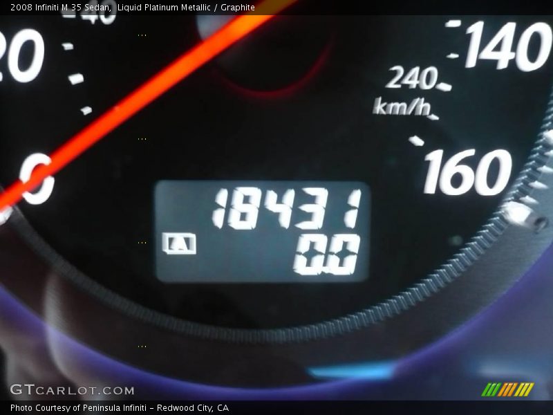 Liquid Platinum Metallic / Graphite 2008 Infiniti M 35 Sedan