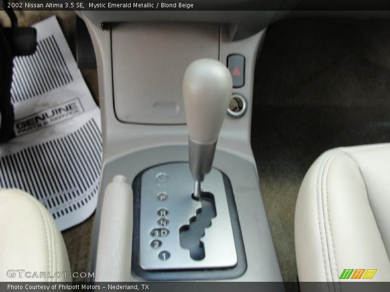 Mystic Emerald Metallic / Blond Beige 2002 Nissan Altima 3.5 SE