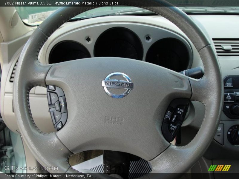 Mystic Emerald Metallic / Blond Beige 2002 Nissan Altima 3.5 SE