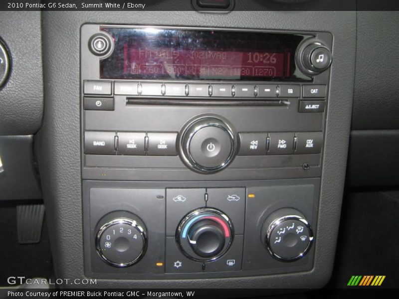Summit White / Ebony 2010 Pontiac G6 Sedan