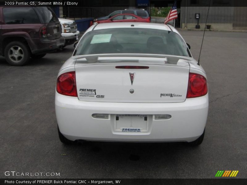 Summit White / Ebony 2009 Pontiac G5