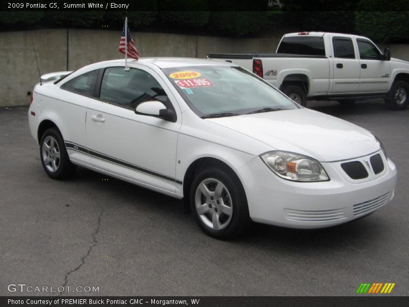 Summit White / Ebony 2009 Pontiac G5