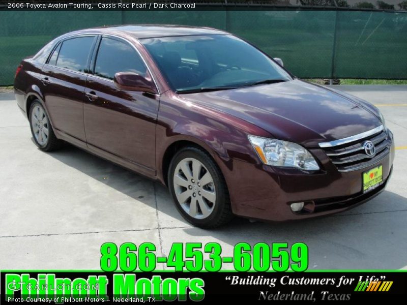 Cassis Red Pearl / Dark Charcoal 2006 Toyota Avalon Touring