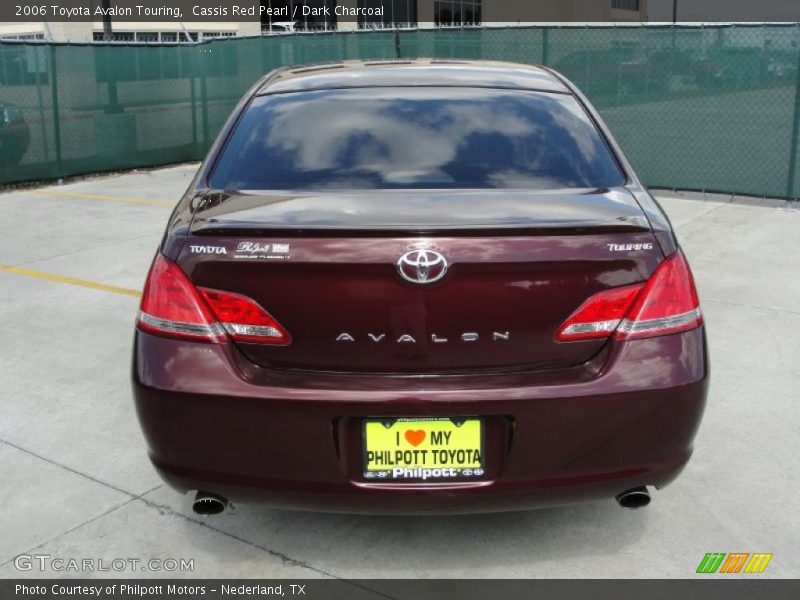 Cassis Red Pearl / Dark Charcoal 2006 Toyota Avalon Touring