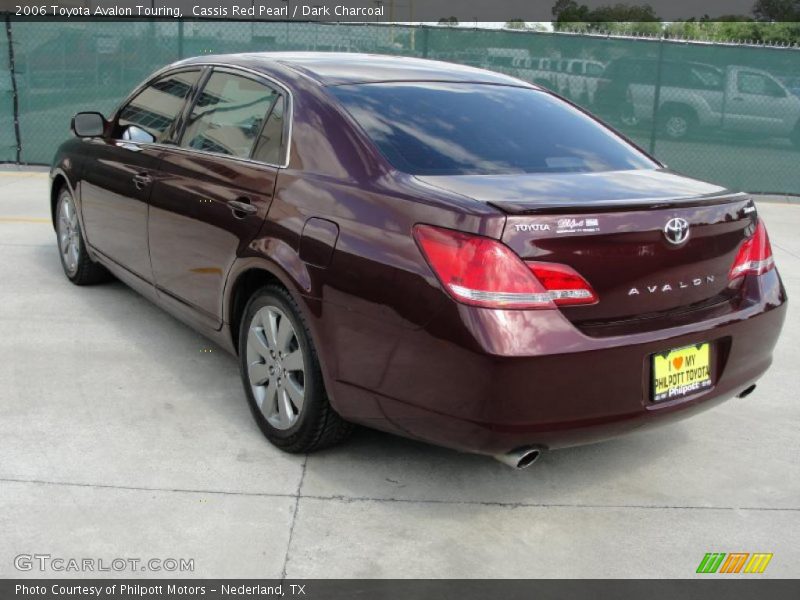 Cassis Red Pearl / Dark Charcoal 2006 Toyota Avalon Touring