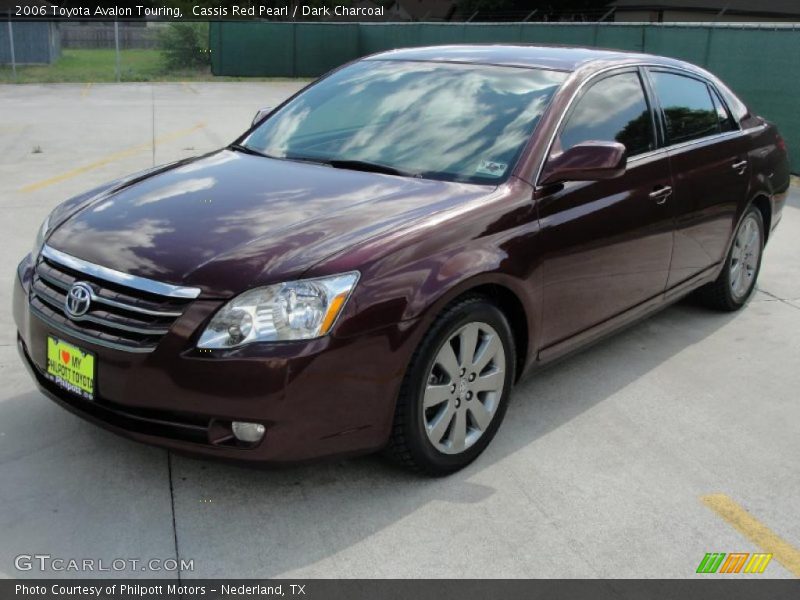 Cassis Red Pearl / Dark Charcoal 2006 Toyota Avalon Touring