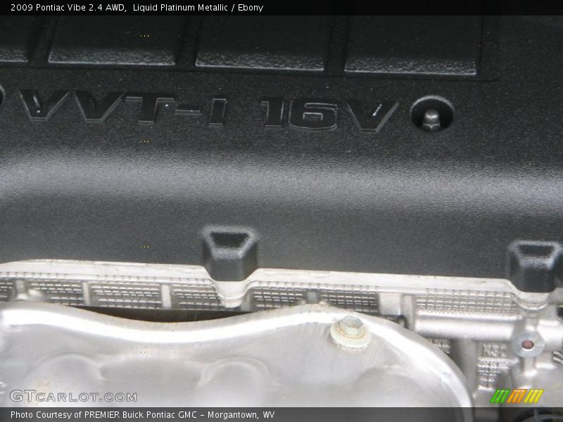Liquid Platinum Metallic / Ebony 2009 Pontiac Vibe 2.4 AWD