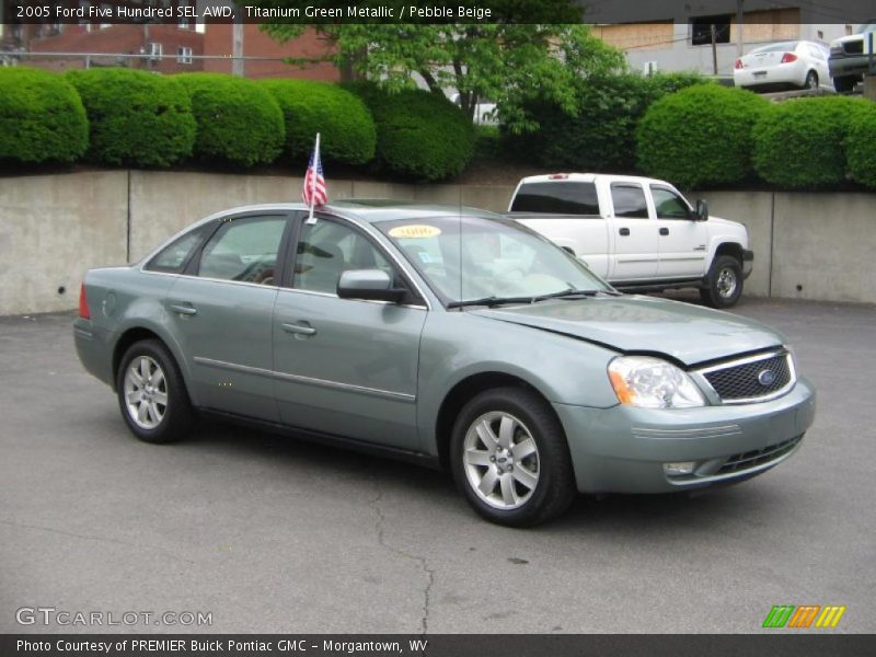 Titanium Green Metallic / Pebble Beige 2005 Ford Five Hundred SEL AWD