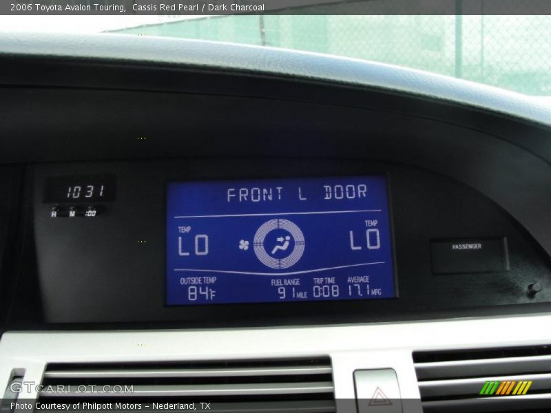 Cassis Red Pearl / Dark Charcoal 2006 Toyota Avalon Touring