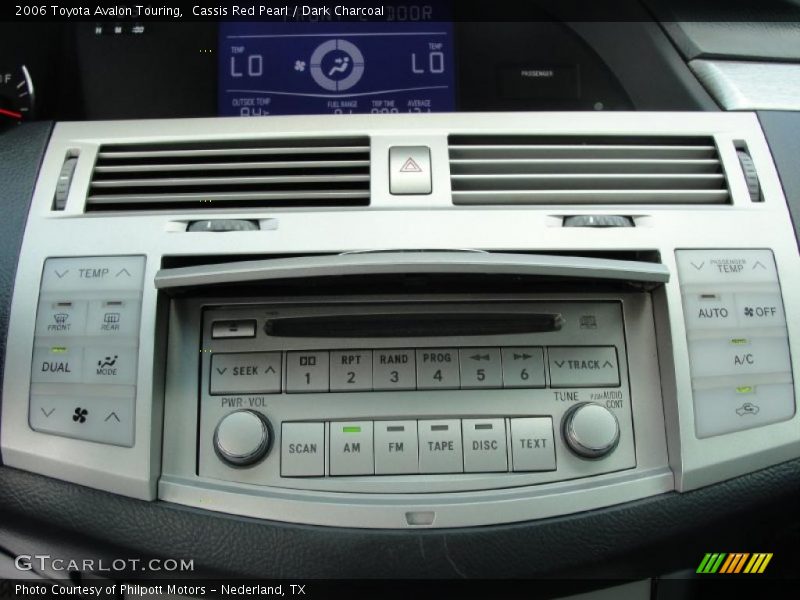 Cassis Red Pearl / Dark Charcoal 2006 Toyota Avalon Touring