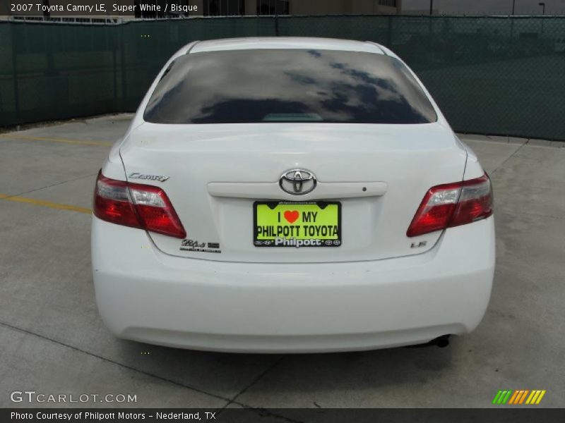 Super White / Bisque 2007 Toyota Camry LE