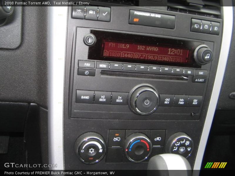 Teal Metallic / Ebony 2008 Pontiac Torrent AWD