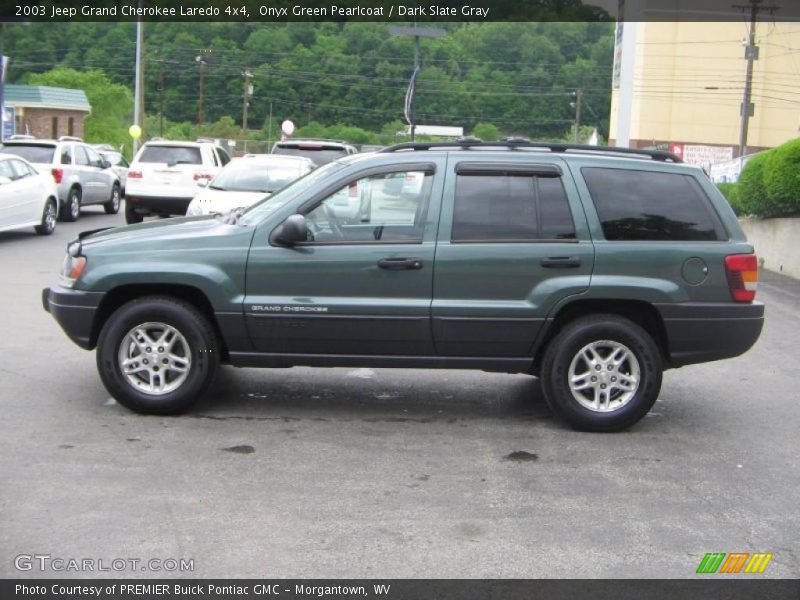 Onyx Green Pearlcoat / Dark Slate Gray 2003 Jeep Grand Cherokee Laredo 4x4
