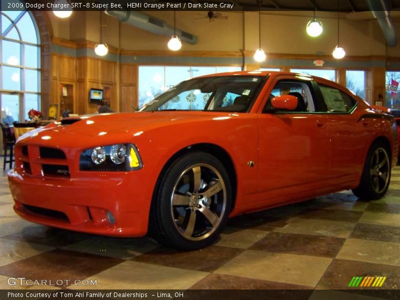 HEMI Orange Pearl / Dark Slate Gray 2009 Dodge Charger SRT-8 Super Bee