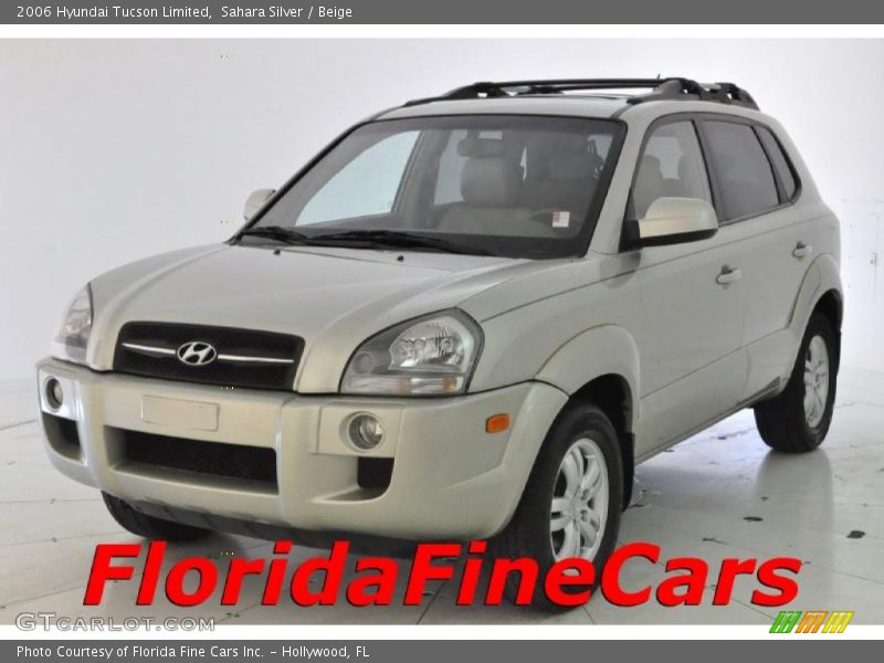 Sahara Silver / Beige 2006 Hyundai Tucson Limited