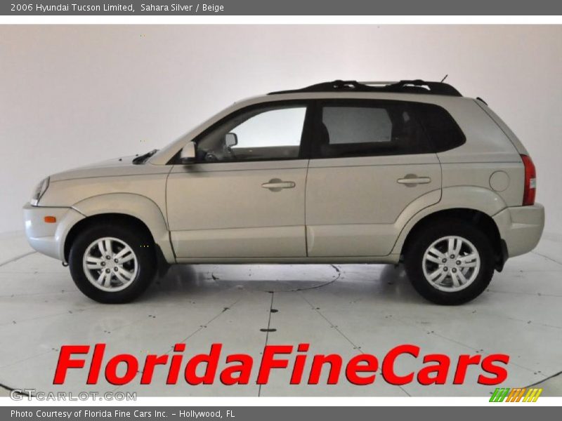 Sahara Silver / Beige 2006 Hyundai Tucson Limited