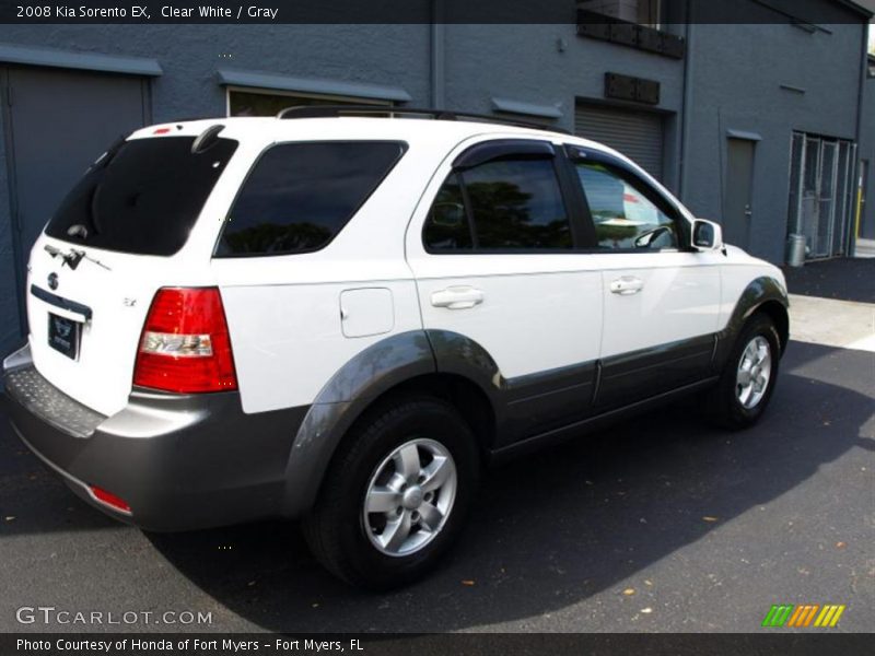 Clear White / Gray 2008 Kia Sorento EX
