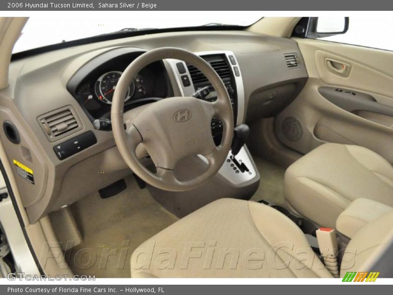 Sahara Silver / Beige 2006 Hyundai Tucson Limited