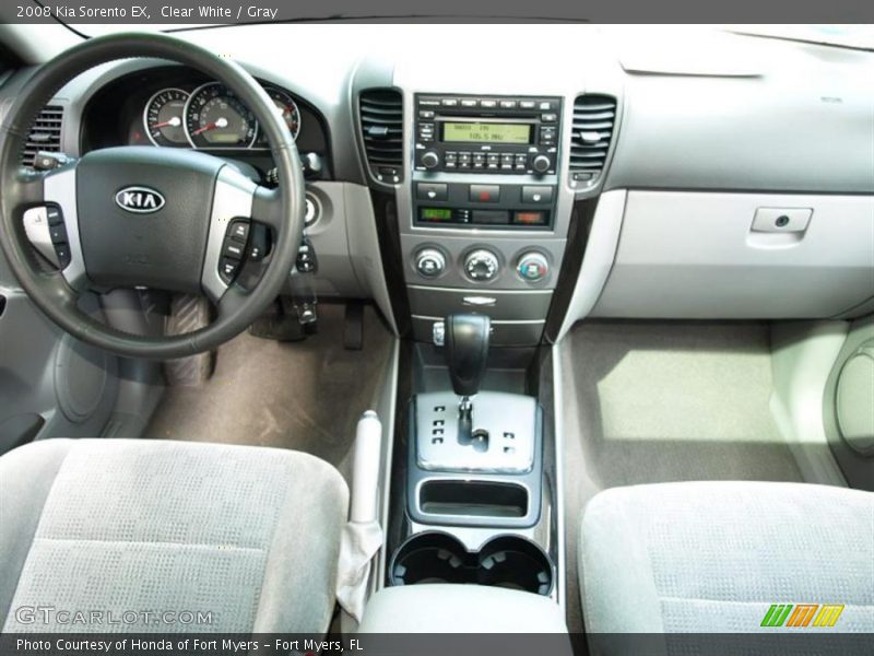Clear White / Gray 2008 Kia Sorento EX