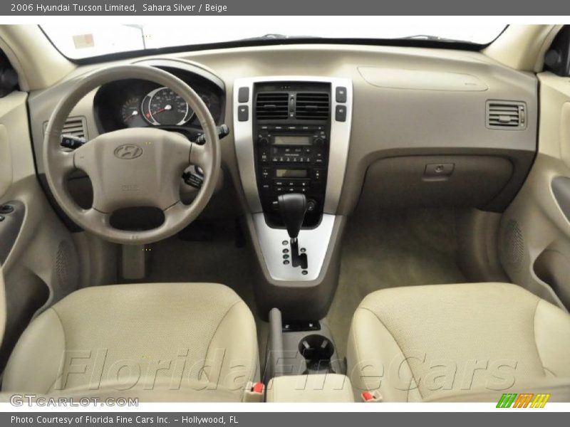 Sahara Silver / Beige 2006 Hyundai Tucson Limited