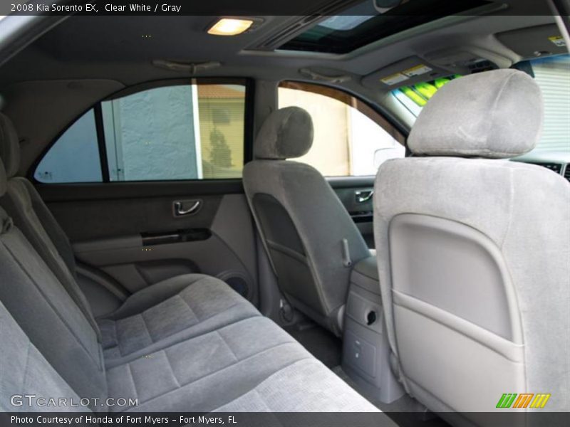 Clear White / Gray 2008 Kia Sorento EX