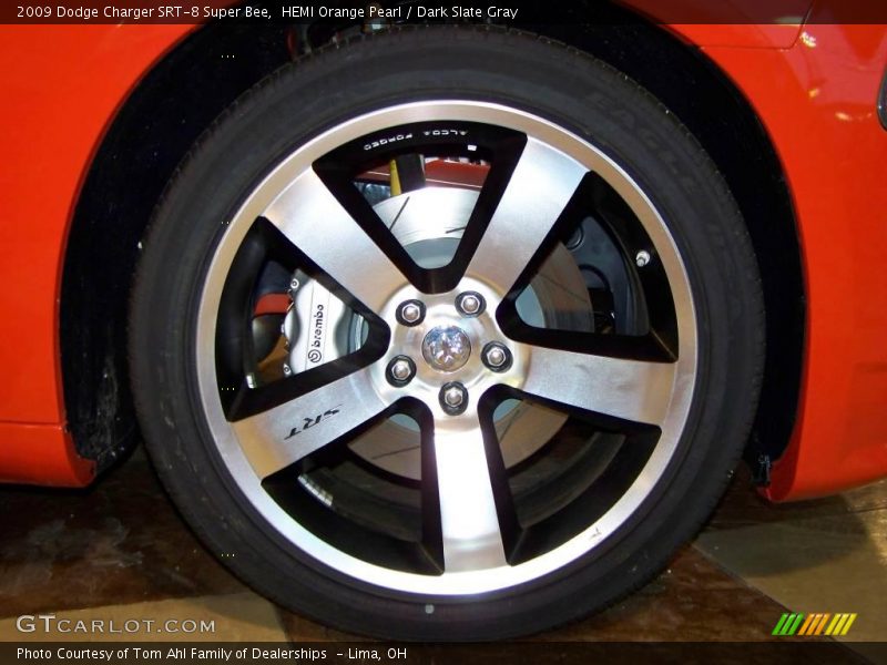 HEMI Orange Pearl / Dark Slate Gray 2009 Dodge Charger SRT-8 Super Bee