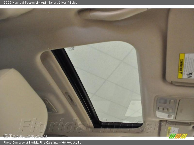 Sahara Silver / Beige 2006 Hyundai Tucson Limited