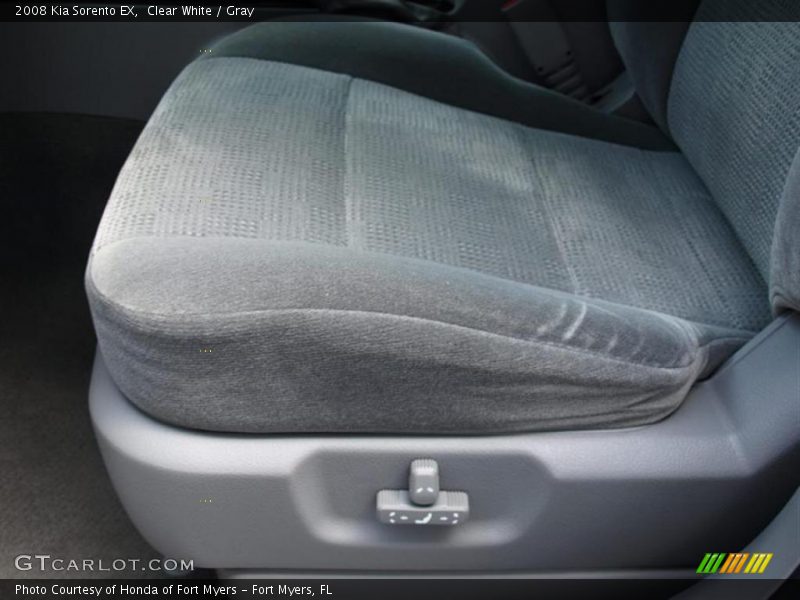 Clear White / Gray 2008 Kia Sorento EX