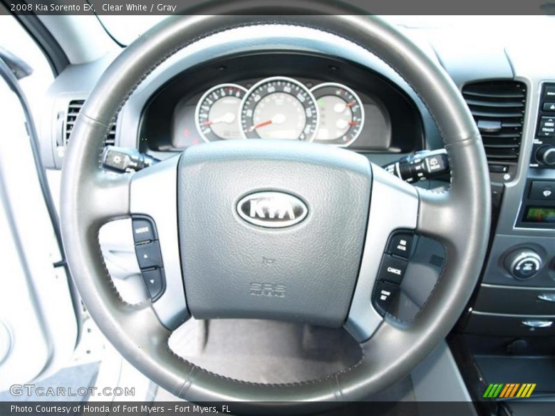 Clear White / Gray 2008 Kia Sorento EX