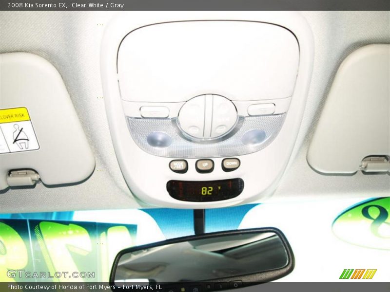 Clear White / Gray 2008 Kia Sorento EX