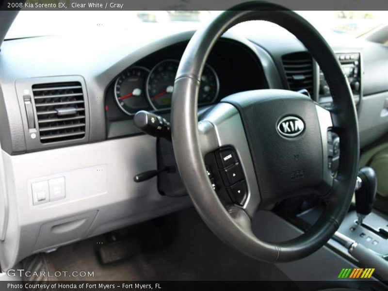Clear White / Gray 2008 Kia Sorento EX