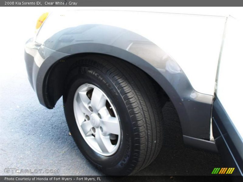 Clear White / Gray 2008 Kia Sorento EX
