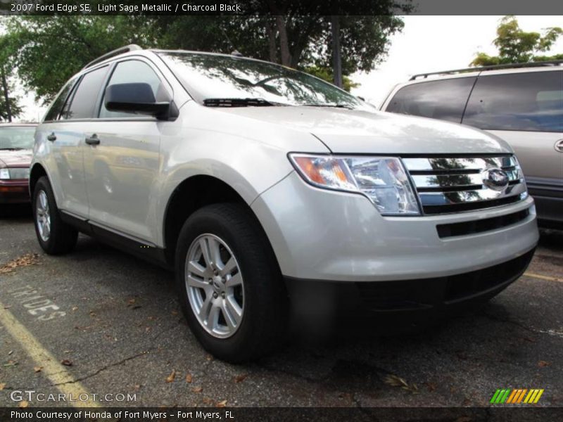 Light Sage Metallic / Charcoal Black 2007 Ford Edge SE