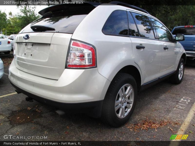 Light Sage Metallic / Charcoal Black 2007 Ford Edge SE