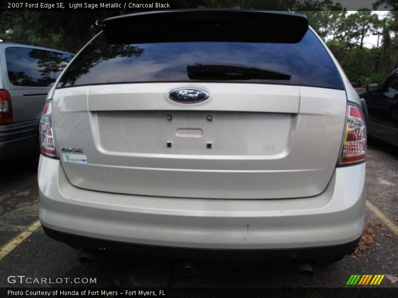 Light Sage Metallic / Charcoal Black 2007 Ford Edge SE