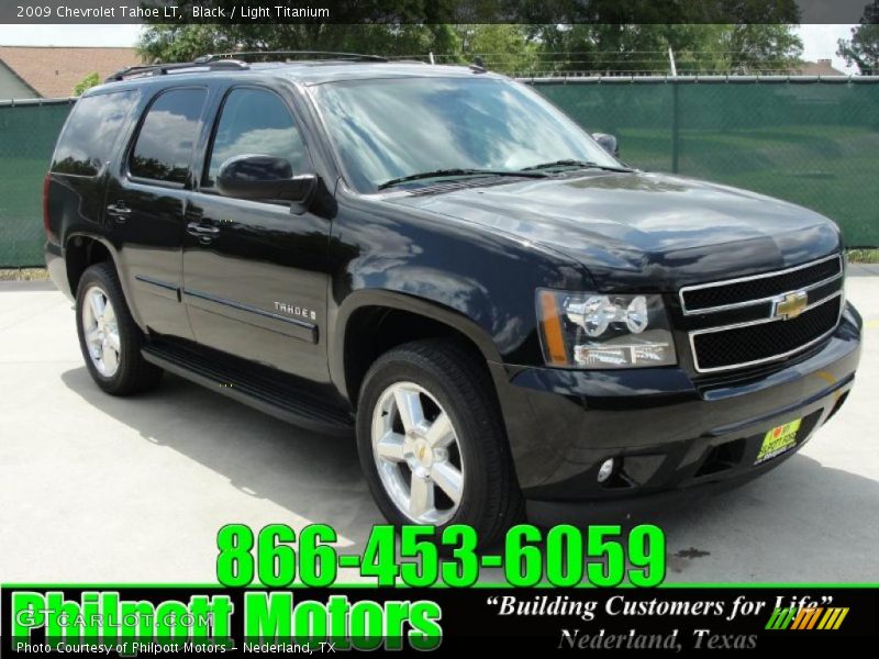Black / Light Titanium 2009 Chevrolet Tahoe LT