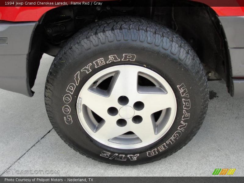 Flame Red / Gray 1994 Jeep Grand Cherokee Laredo