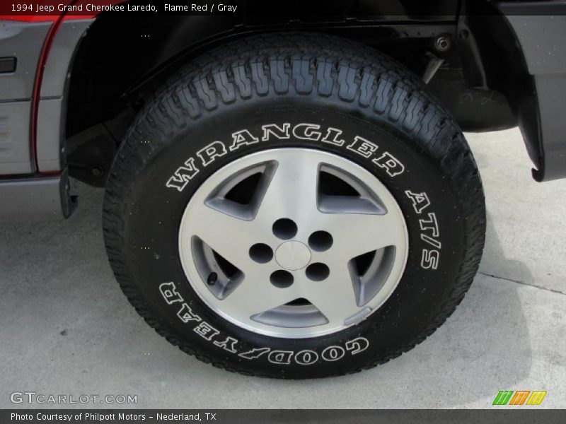 Flame Red / Gray 1994 Jeep Grand Cherokee Laredo