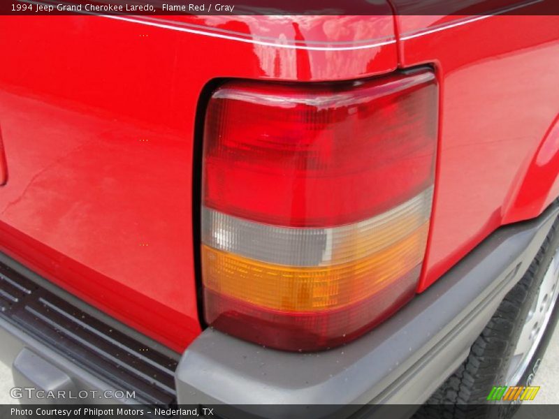 Flame Red / Gray 1994 Jeep Grand Cherokee Laredo