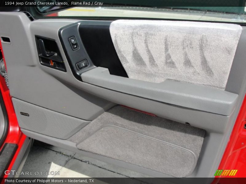 Flame Red / Gray 1994 Jeep Grand Cherokee Laredo
