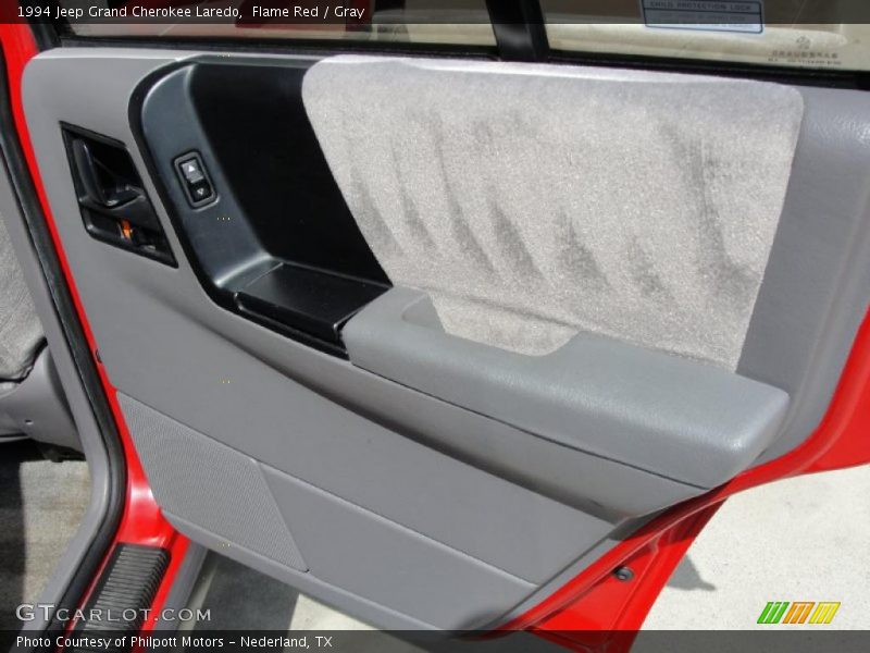Flame Red / Gray 1994 Jeep Grand Cherokee Laredo